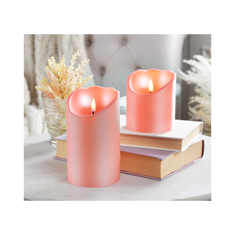 Load image into Gallery viewer, Flameless Candles 2 pc Set Pink
