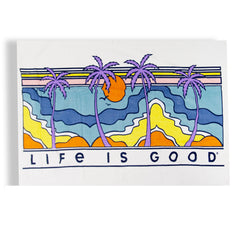 Life is Good Oversized Beach Towel Beach Sunset