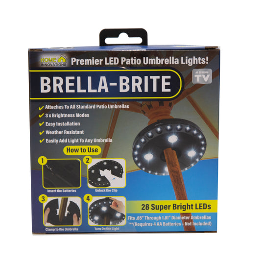 Home Innovations Brella-Brite LED Umbrella Light - 2 inners of 6pcs in PDQ