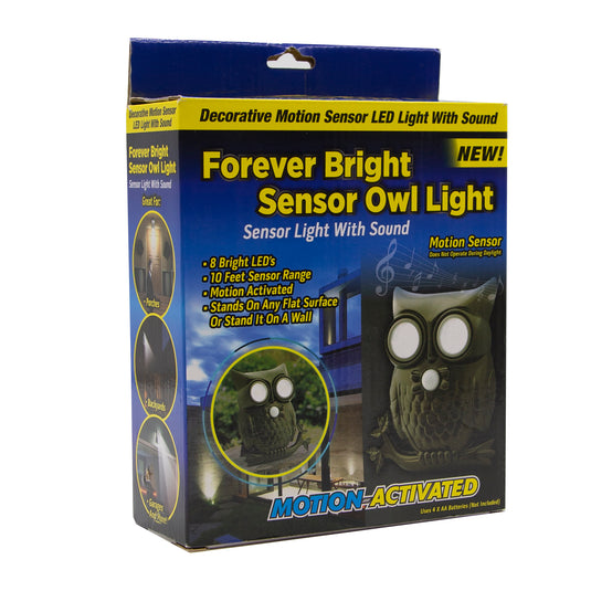 Forever Bright Sensor Owl Light Motion-Activated