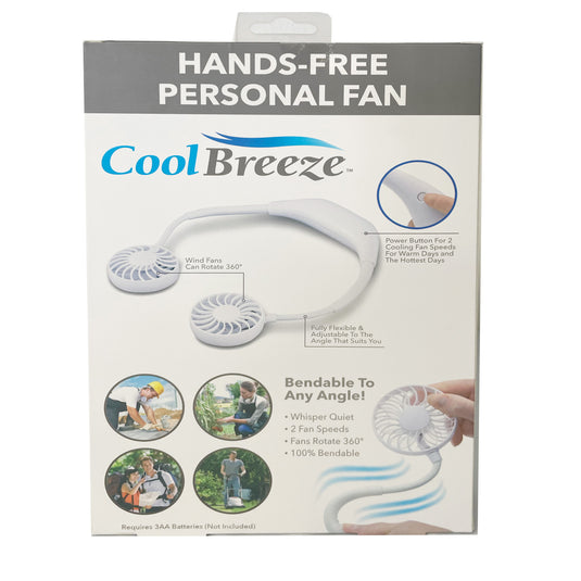Cool Breeze Neck Fan Hands Free Personal Fan
