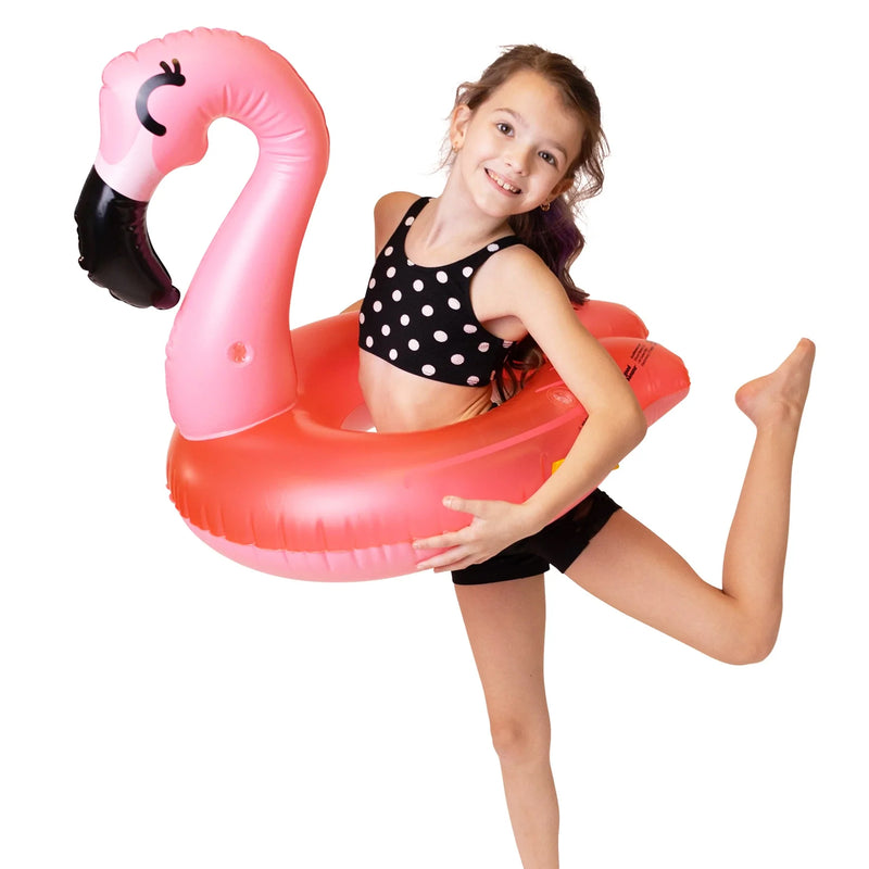 Load image into Gallery viewer, Little Kids Split Ring Pool Float - Flamingo
