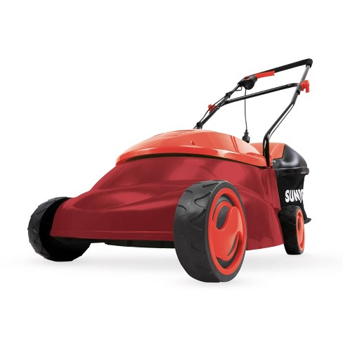 Sun Joe Pro Edition 14" 13-Amp Electric Mower w/Side Discharge Chute - Red