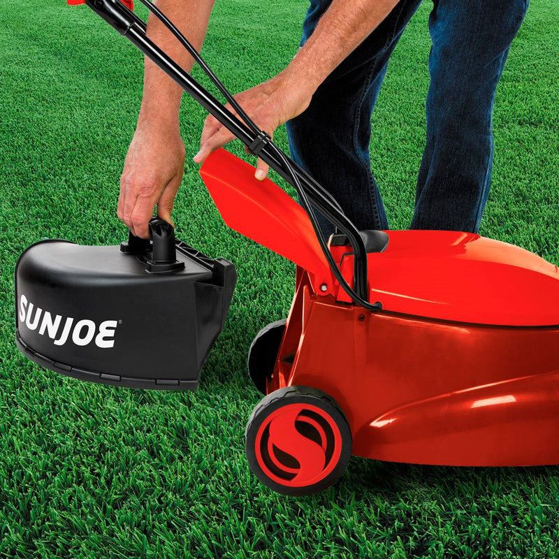 Load image into Gallery viewer, Sun Joe Pro Edition 14&quot; 13-Amp Electric Mower w/Side Discharge Chute - Red
