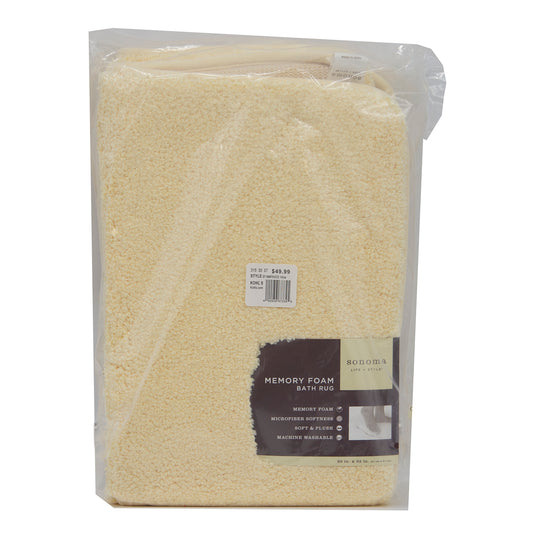 20X32" Sonoma Memory Foam Bath Mat Yellow