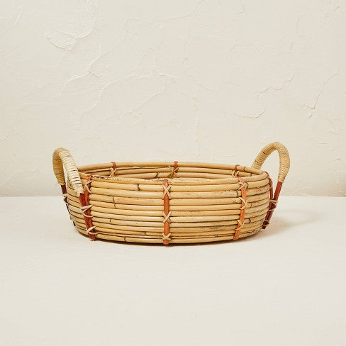 Round Rattan Tray Opal House