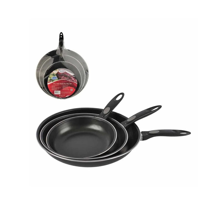 Load image into Gallery viewer, Fry Pan 3pc Set 7in, 9.5in, 11in, Carbon Steel Nonstick Coat
