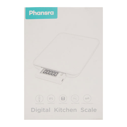 Phansra Food Scale, 22lb Rechargeable Digital Kitchen Scale
