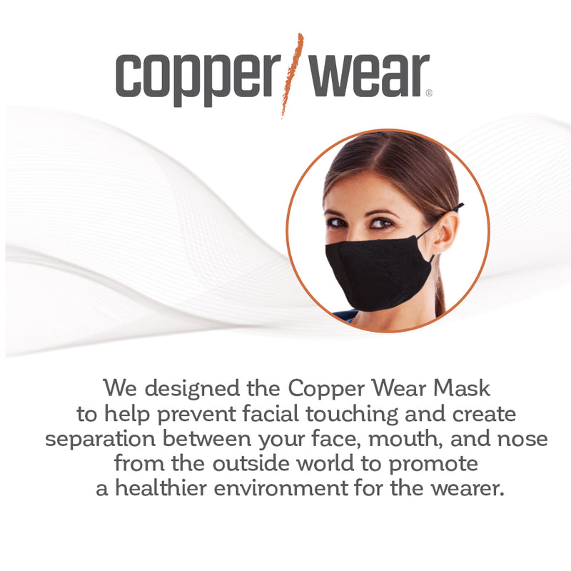 Load image into Gallery viewer, Copper Wear Mask 1-pack Black - As Seen On TV

