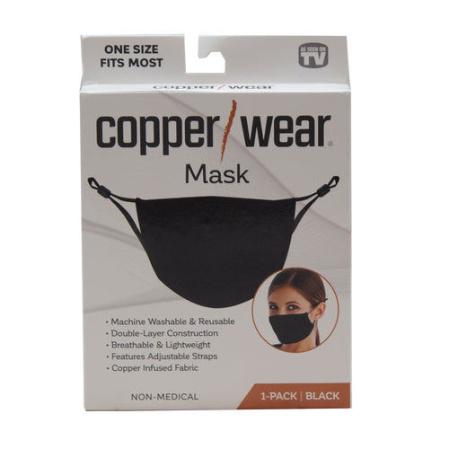 Copper Wear Mask 1-pack Black - As Seen On TV