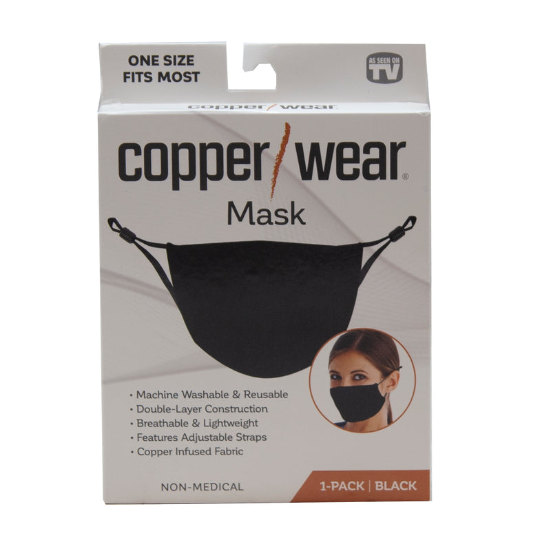 Load image into Gallery viewer, Copper Wear Mask 1-pack Black - As Seen On TV
