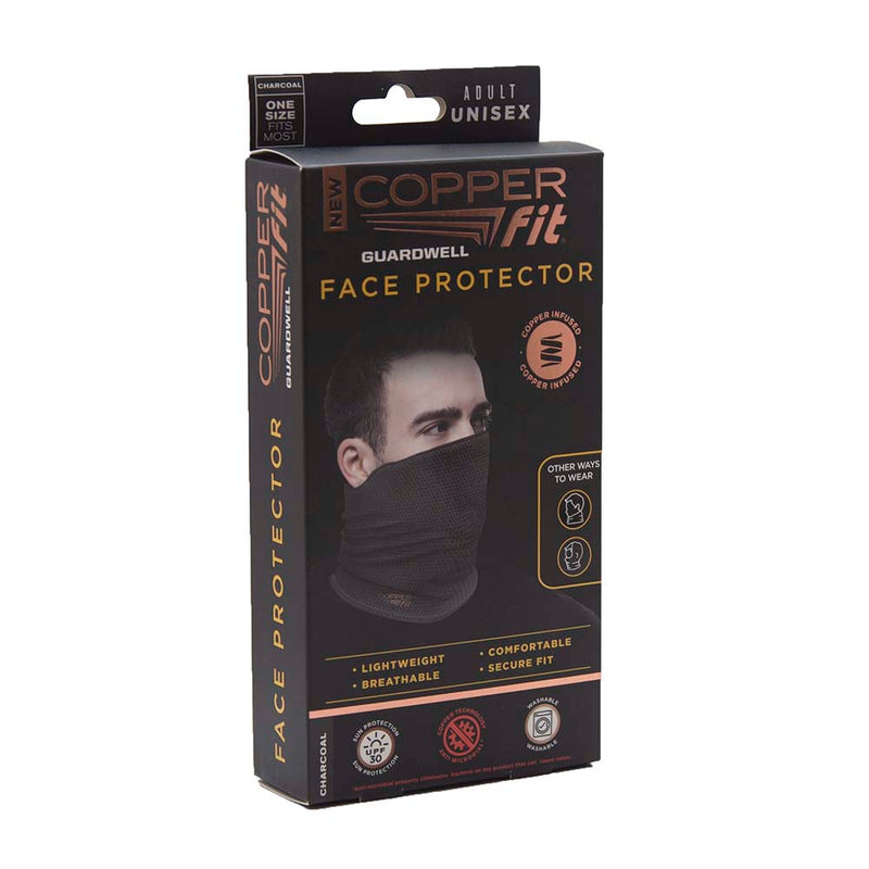 Load image into Gallery viewer, Copper Fit Guardwell Face Protector Adult Unisex Size - 6 Blue UPC # 7-54502-04548-8 - 18 Gray UPC # 7-54502-04547-1- 24 ct Display As Seen On TV
