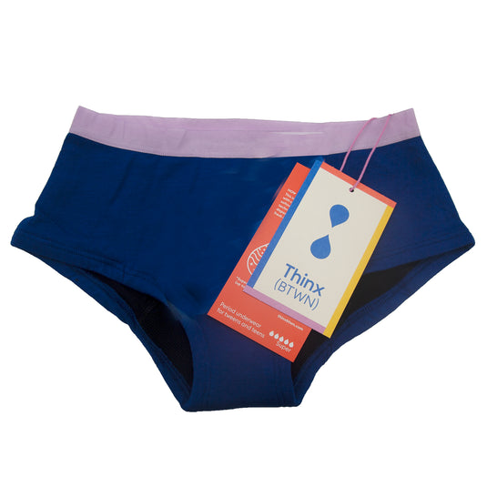 Period Panties - Thinx (BTWN), Shorty, Tidal Wave, Size 13/14