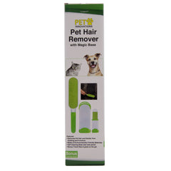 Pet Hair Lint Brush Set with Self Cleaning Base Material