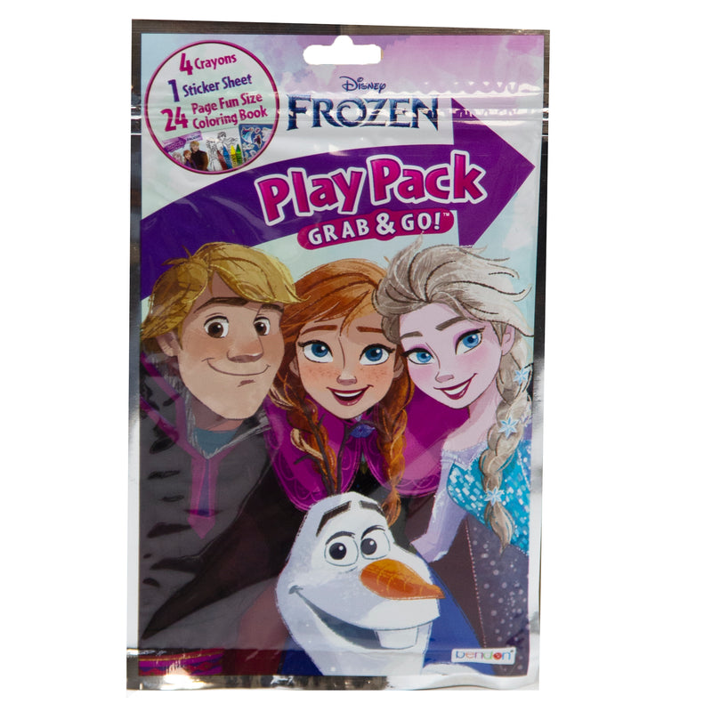 Load image into Gallery viewer, Disney Frozen Play Pack Grab &amp; Go! Crayons, Stickers, Coloring Book Travel
