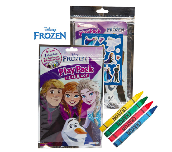 Load image into Gallery viewer, Disney Frozen Play Pack Grab &amp; Go! Crayons, Stickers, Coloring Book Travel

