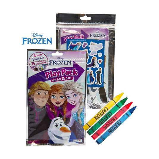Disney Frozen Play Pack Grab & Go! Crayons, Stickers, Coloring Book Tr –