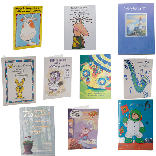 Asst Birthday Greeting Cards (Priced by Piece / Sold by Case)
