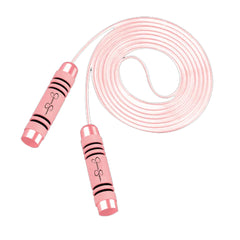 Jessica Simpson 10 FT Metallic Weighted Grip Jump Rope Pink