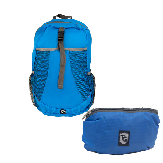 Bliss Trek Folded Back Pack - Blue