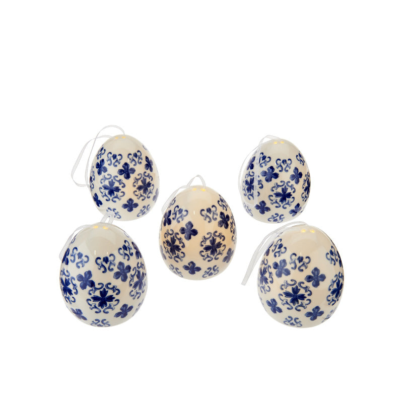 Load image into Gallery viewer, Set Of 5 Illuminated Translucent Porcelain Eggs
