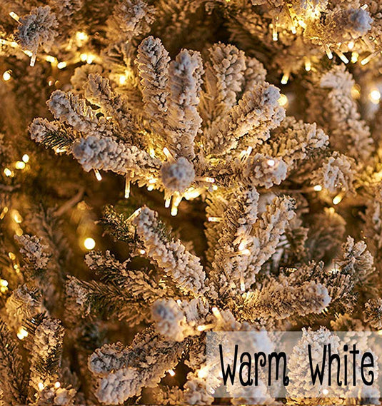 Santa's Best 3' Flocked Frasier Fir Christmas Tree with 300 Starry Lights