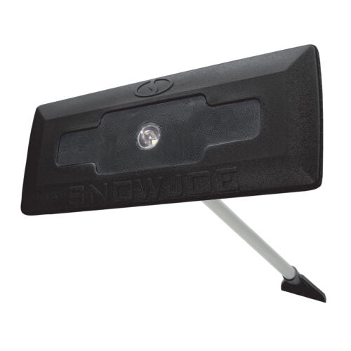 Snow Joe Compact Snow Broom + Ice Scraper w/LED Light, Black - Mail Order Box