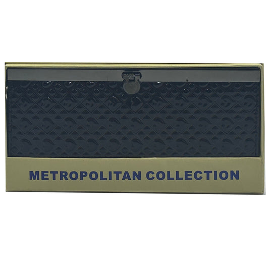 Ladies Wallets Metropolitan Collection Brown With Locking Clasp