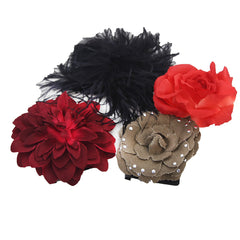 Collection Eighteen Flower Hair Items - Assorted - Price Tag Under $30