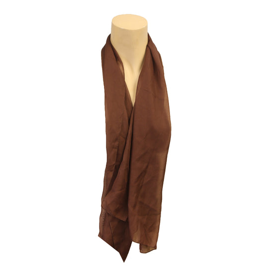 Scarf Solid Poly Chiffon Oblong - Assorted Colors