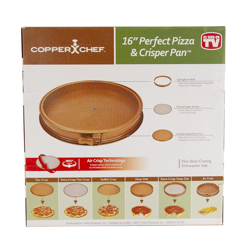 Load image into Gallery viewer, Copper Chef 16&quot; Perfect Pizza &amp; Crisper Pan As Seen On TV
