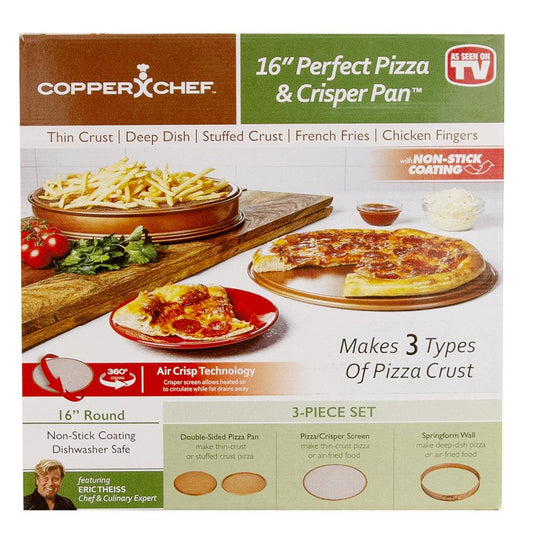 Copper Chef 16" Perfect Pizza & Crisper Pan As Seen On TV