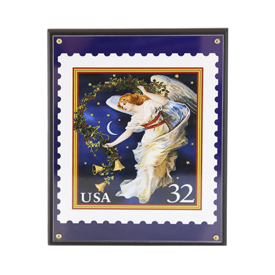 Postal Stamp Plaque-Angel