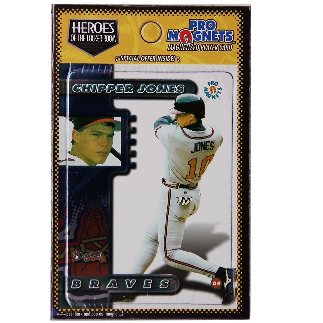 Chipper Jones Card Magnet by Pro Magnets - 12 per pack